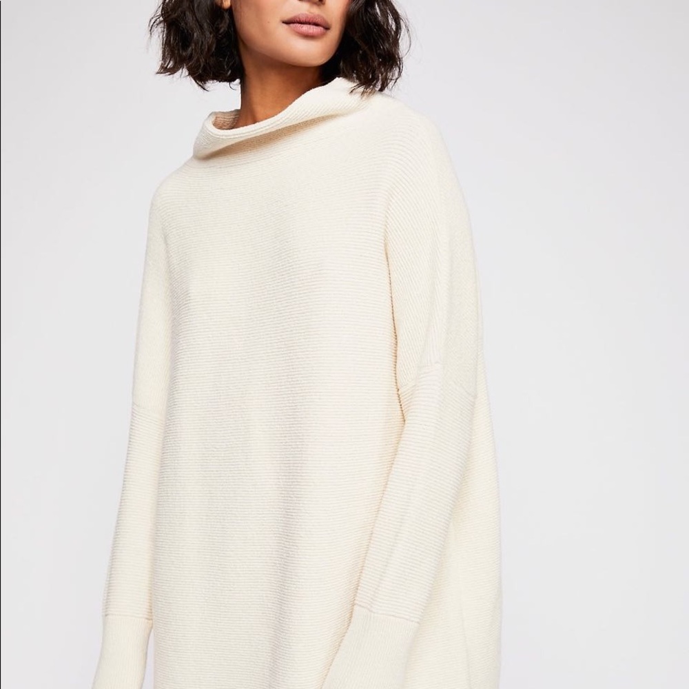 [EUC] Free People Ottoman Slouchy Oversized Tunic in Ecru - Size XS